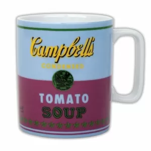 ANDY WARHOL CAMPBELL`S SOUP RED VIOLET MUG